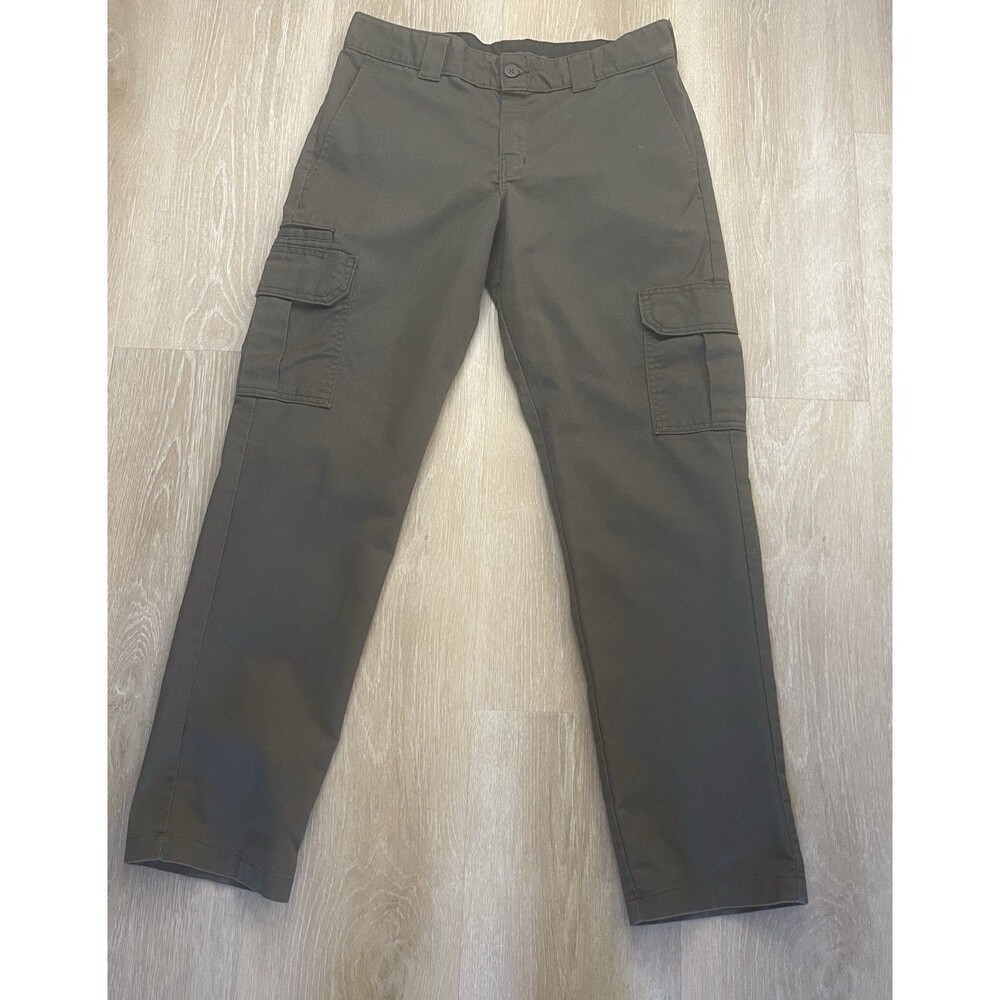 Dickies Flex Pants Size 32x32 Green Slim Straight Cargo Workwear Casual